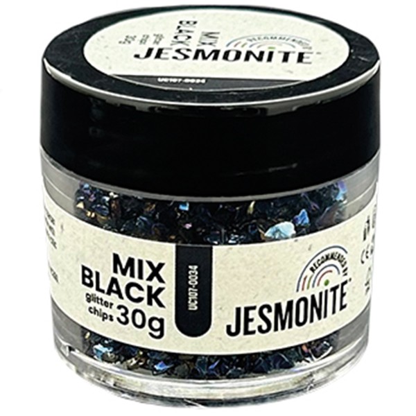 Eclats de paillettes pour Jesmonite - Mix Noir - 30 g - Photo n°1