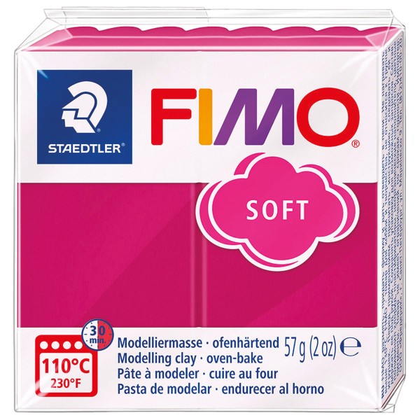 Pâte Fimo Soft - Framboise 465 - 57 g - Photo n°1