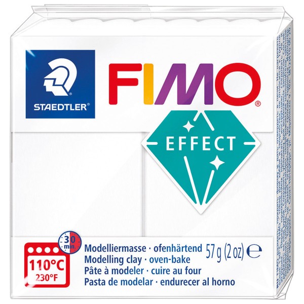 Pâte Fimo Effect Translucide - Blanc 815 - 57 g - Photo n°1