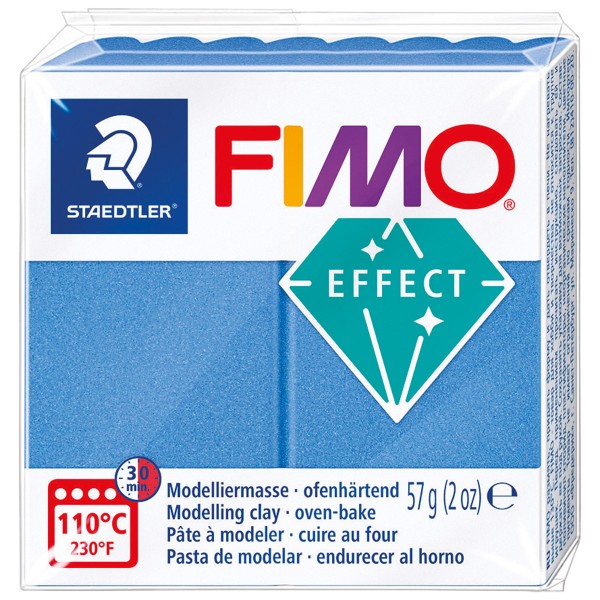 Pâte Fimo Effect Metal - Bleu 824 - 57 g - Photo n°1