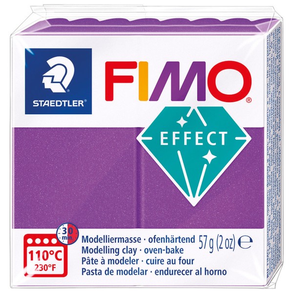 Pâte Fimo Effect Metal - Lila 828 - 57 g - Photo n°1
