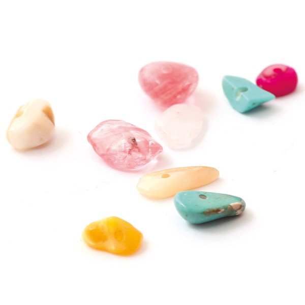 Perles en pierre - Assortiment - 12 modèles - Photo n°5
