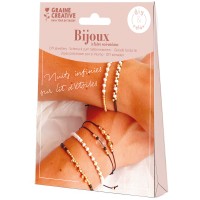 Kit Bijoux - Perles - Bracelets - Doré et Noir