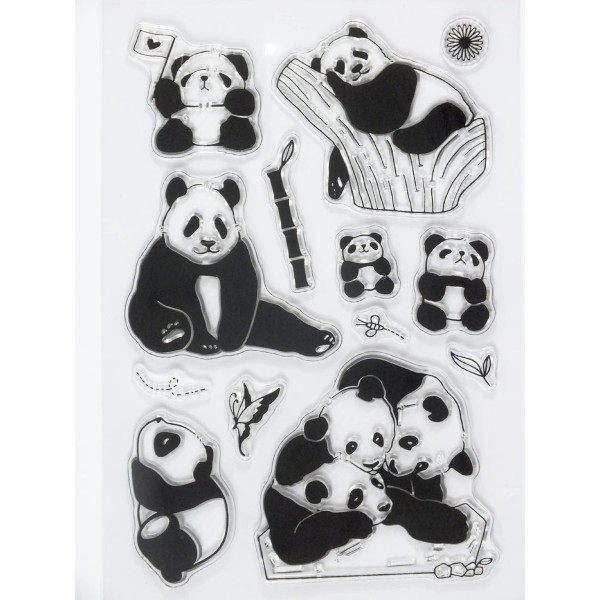 tampons silicone famille Panda - Photo n°1