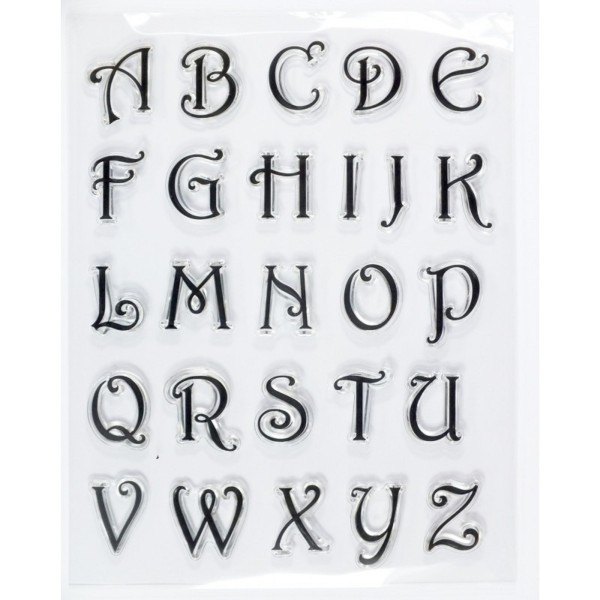 Alphabet tampon lettres majuscule hauteur de 20 à 25mn - Photo n°1