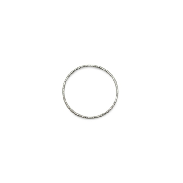 Cercle vide effet diamanté 19 mm argenté - Photo n°1