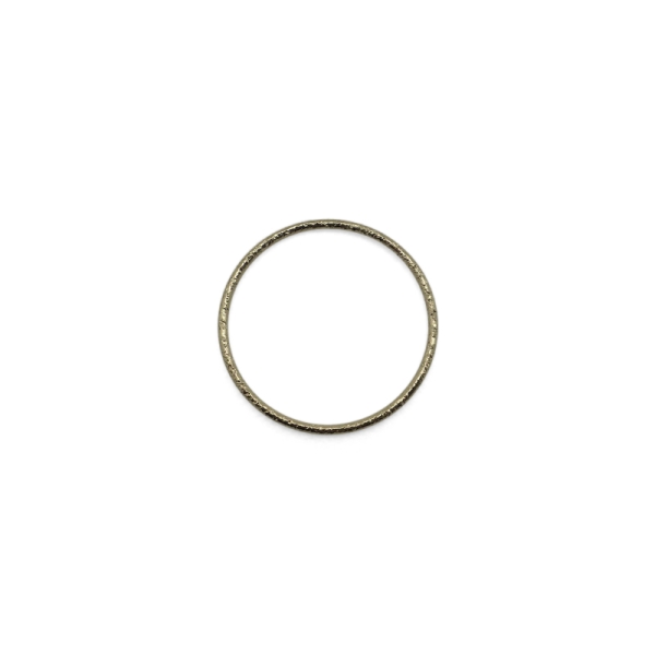 Cercle vide effet diamanté 19 mm doré - Photo n°1
