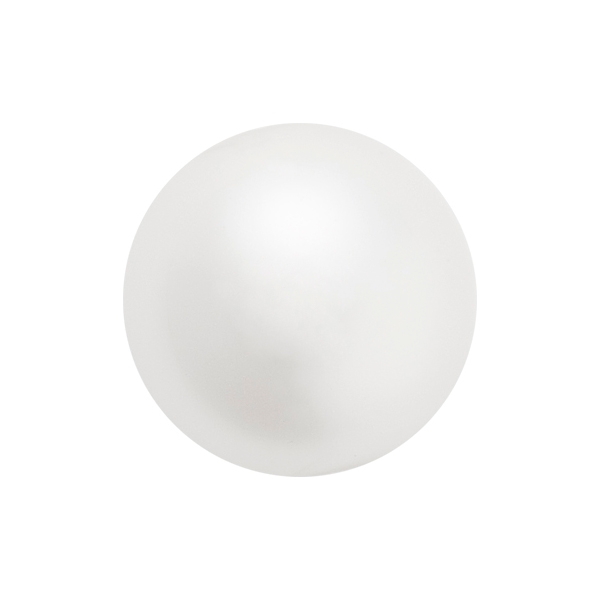 Perle ronde nacrée 6mm Preciosa white x10 - Photo n°1
