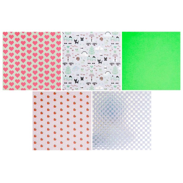 Papier origami - Futschikato - Pixels - 15 x 15 cm - 50 feuilles - Photo n°4
