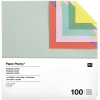 Papier origami - Duo Color - Classic - 15 x 15 cm - 100 feuilles