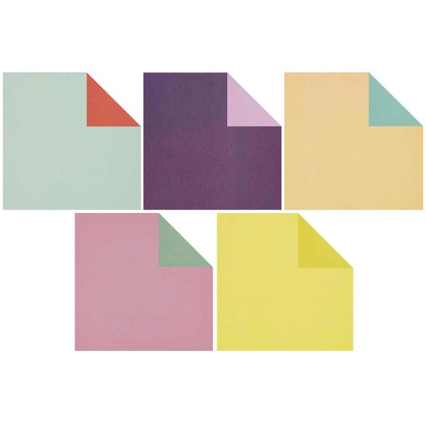 Papier origami - Duo Color - Classic - 15 x 15 cm - 100 feuilles - Photo n°3
