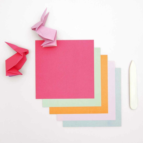 Papier origami - Duo Color - Pastel - 15 x 15 cm - 100 feuilles - Photo n°2