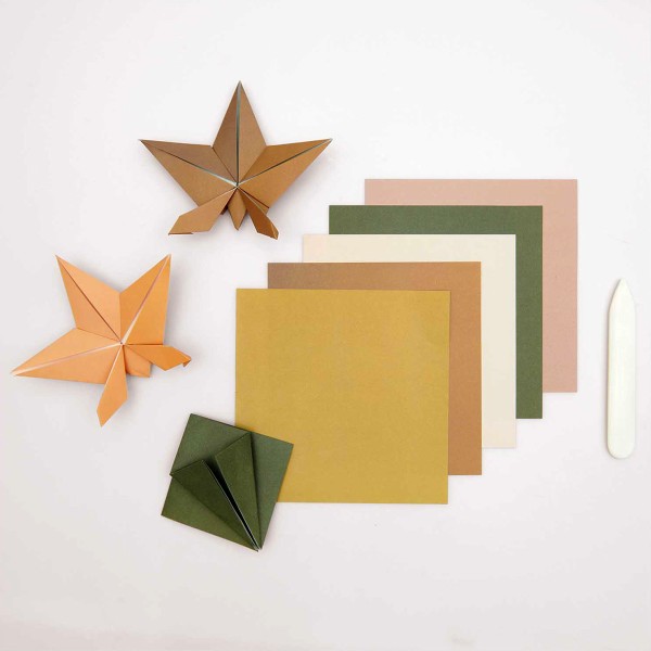 Papier origami - Duo Color - Earthy - 15 x 15 cm - 100 feuilles - Photo n°2