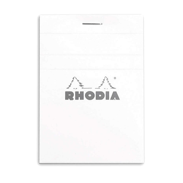 RHODIA - Bloc agrafé No. 11, format A7, quadrillé 5x5 - Blanc - Photo n°1