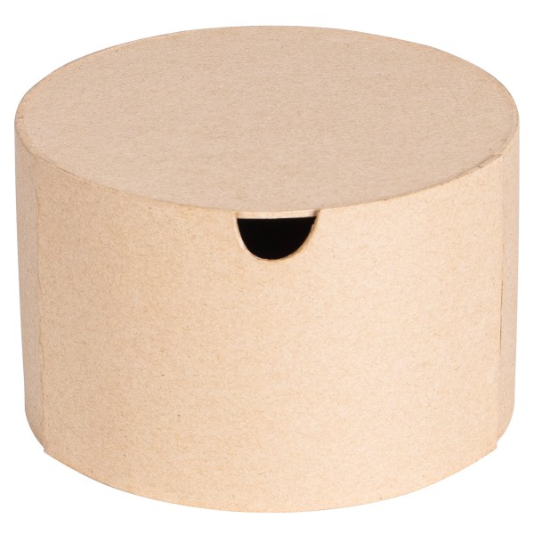 Boîte en papier mâché - Ronde avec tiroir - 16 x 16 x 10 cm - Photo n°3