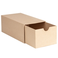 Boîte en papier mâché - Rectangle avec tiroir - 32 x 16 x 12 cm