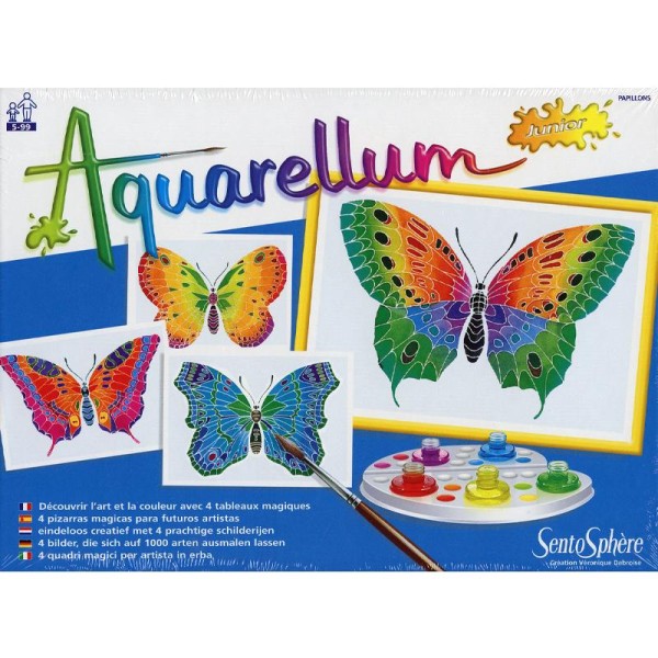 Aquarellum Junior - Papillons - 4 tableaux - Photo n°2