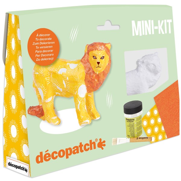 Mini Kit Décopatch - Figurine à décorer - Lion - Photo n°1