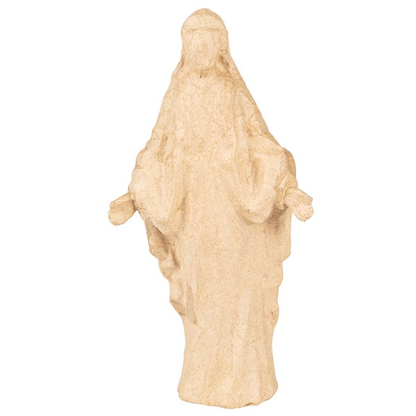 Vierge Marie en papier mâché - 12 x 5.5 x 22.5 cm - Photo n°3