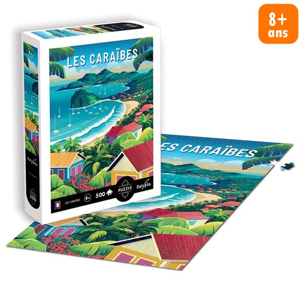 Puzzle - Les Caraïbes - 33 x 48 cm - 500 pcs - Photo n°1