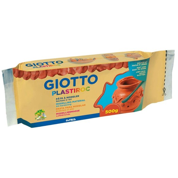 Pâte autodurcissante Giotto - Plastiroc - Terracotta - 500 g - Photo n°1