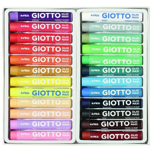 Pastels à l'huile Giotto - Olio Maxi - Multicolore - 11 mm - 24 pcs - Photo n°2