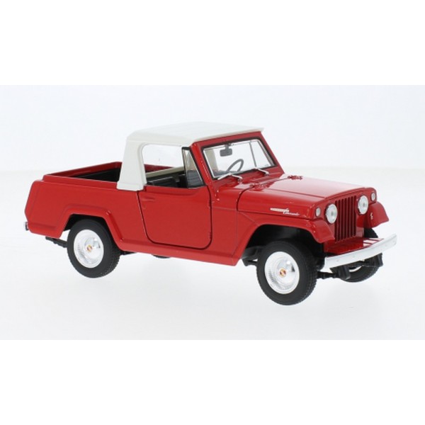 Jeep Jeepster Commando Pick Up rouge - Fermé 1/24 Welly - Photo n°1