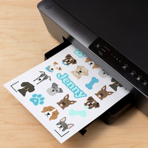 Kit de stickers imperméables à imprimer - Cricut - Blanc - A4 - 6 sets - Photo n°3