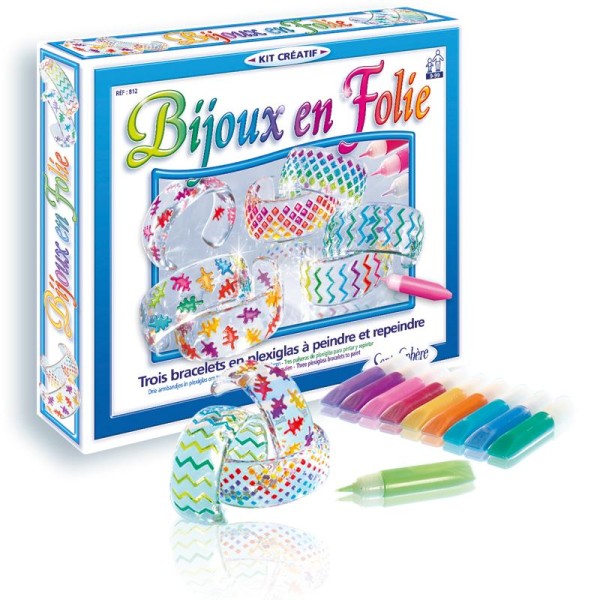 Kit créatif Bijoux en folie - Jeux créatifs de 6 à 10 ans - Creavea