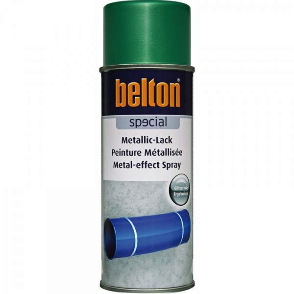 Bombe de peinture Belton effet métallisé vert 400ml - Photo n°1