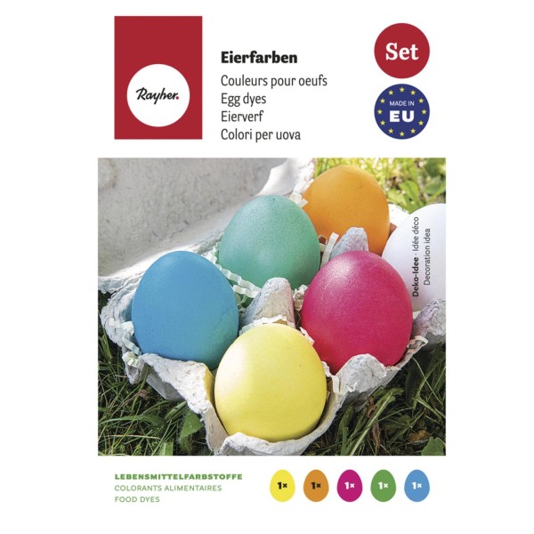 Kit 5 colorants pour oeufs de Pâques - Photo n°1