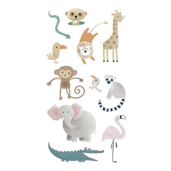 Stickers 3D animaux safari - Photo n°1