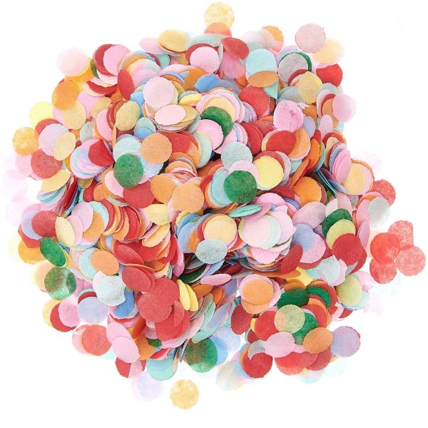 Confettis ronds multicolores Ø 10 mm - Photo n°1