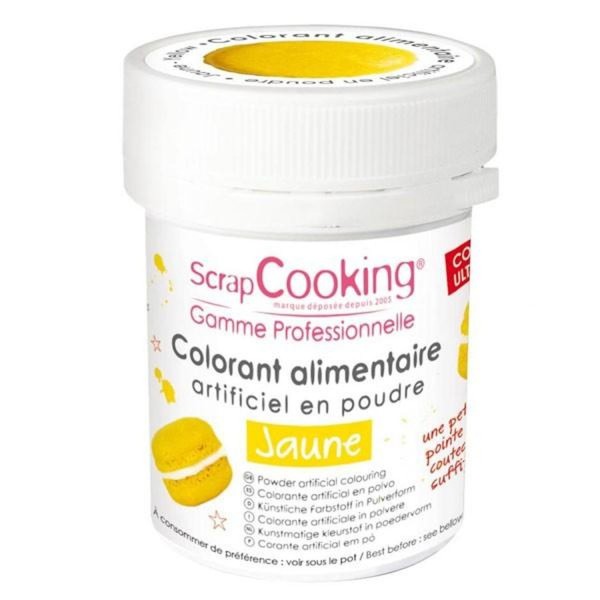 Colorant alimentaire en poudre 10 g - jaune - Photo n°1