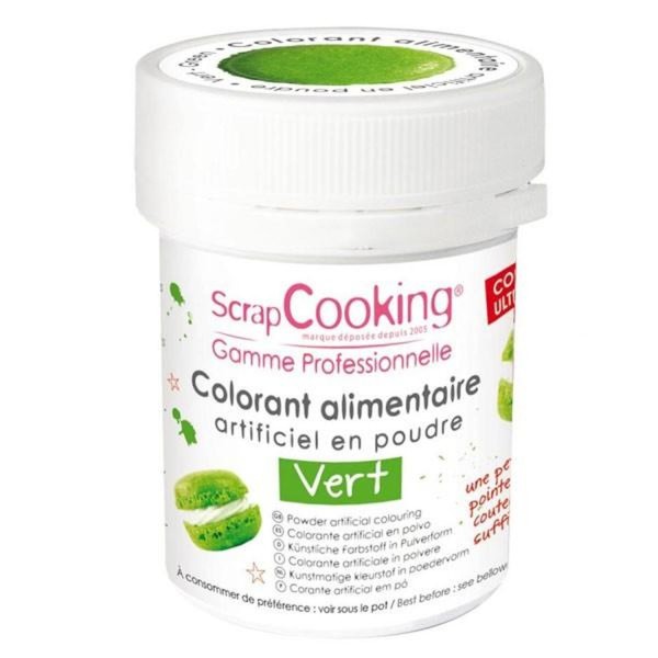 Colorant alimentaire en poudre 10 g - vert - Photo n°1