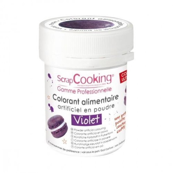Colorant alimentaire en poudre 20 g - violet - Photo n°1