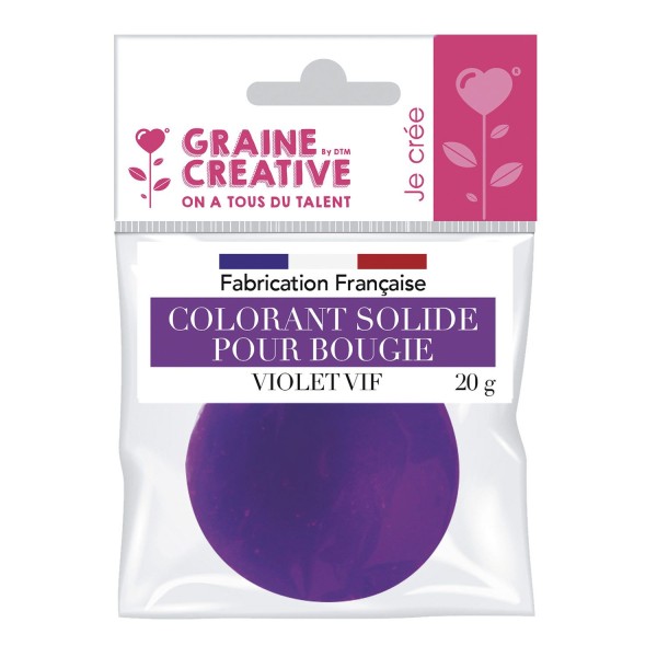 Colorant solide pour bougie 20 g Violet - Photo n°1
