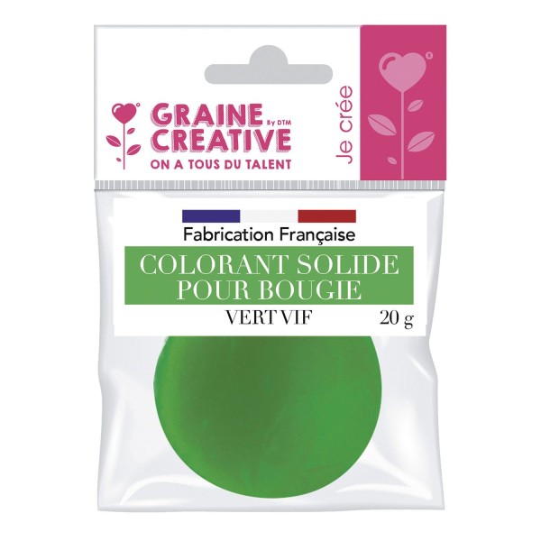 Colorant solide pour bougie 20 g Vert - Photo n°1