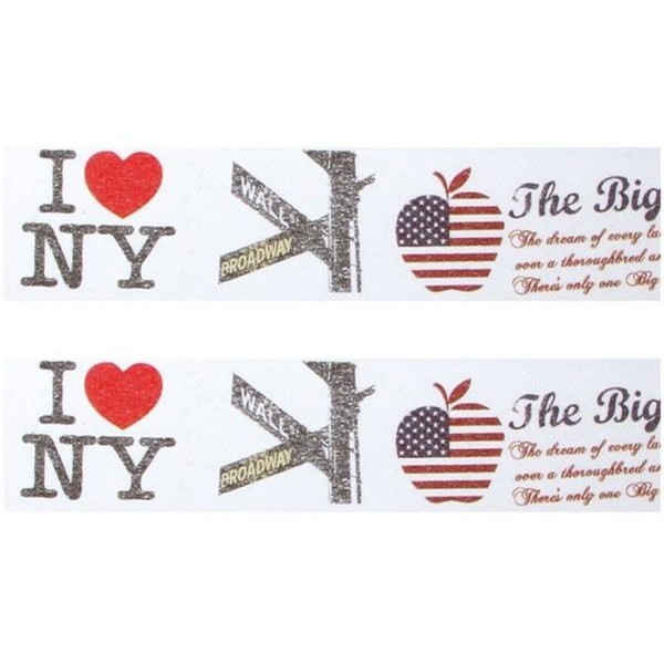 2 washi tapes New York 15 m x 30 mm - Photo n°1