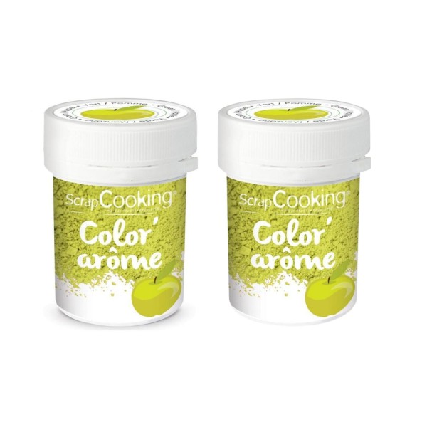 Colorant alimentaire vert arôme pomme 20 g - Photo n°1