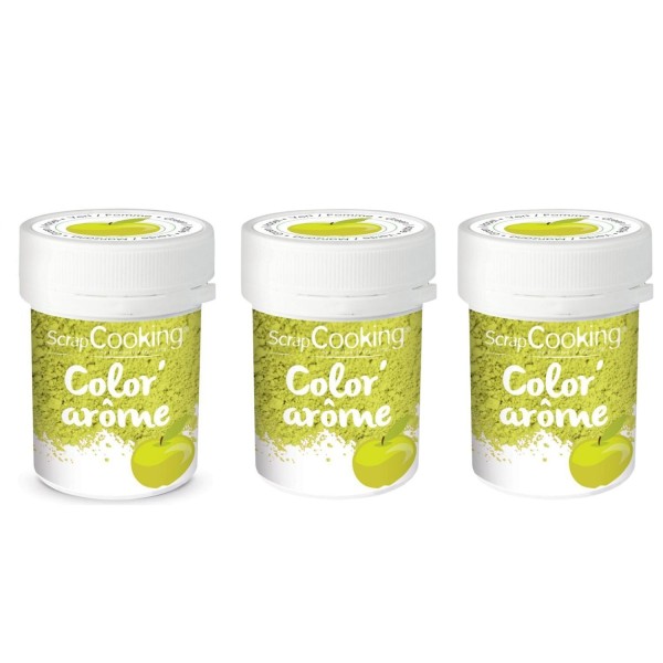Colorant alimentaire vert arôme pomme 30 g - Photo n°1