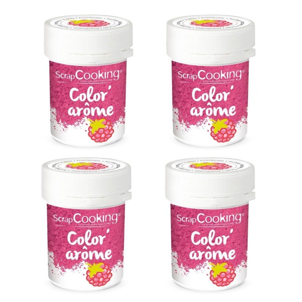 Colorant alimentaire rose arôme framboise 40 g - Photo n°1