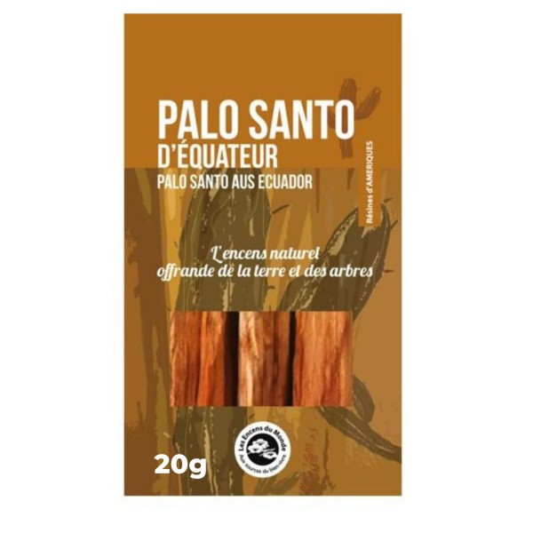 Bâtonnets de bois Palo Santo à brûler 20 g - Photo n°1
