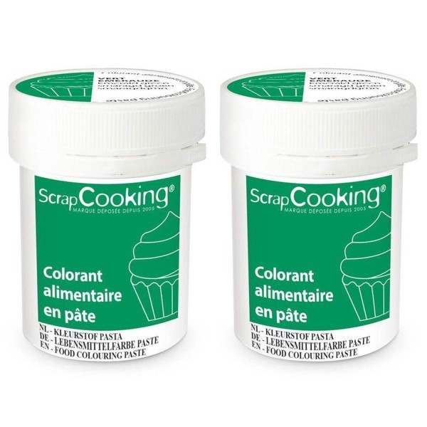 Colorant alimentaire en pâte 40 g - Vert émeraude - Photo n°1