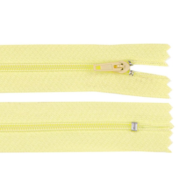 1pc jaune Daffodil zipper nylon léger largeur 3 mm longueur 25 cm pinlock, nnylon / bobine zippers f - Photo n°1