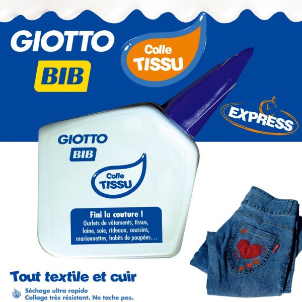 Colle tissu express GIOTTO 40 ml - Colle tissu - Creavea