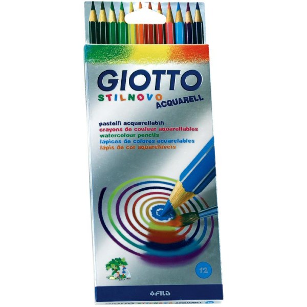 Crayons de couleurs aquarelle GIOTTO x 12 - Photo n°1