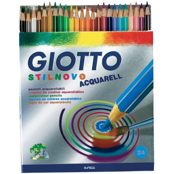 Crayons de couleurs aquarelle GIOTTO x 24 - Photo n°1