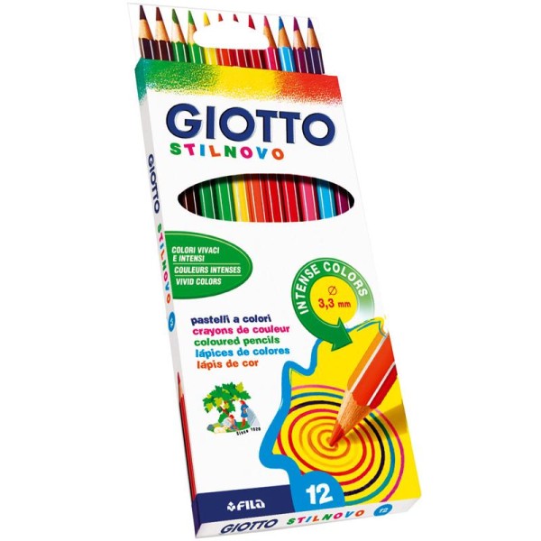 Crayons de couleurs GIOTTO Stilnovo x 12 - Photo n°1