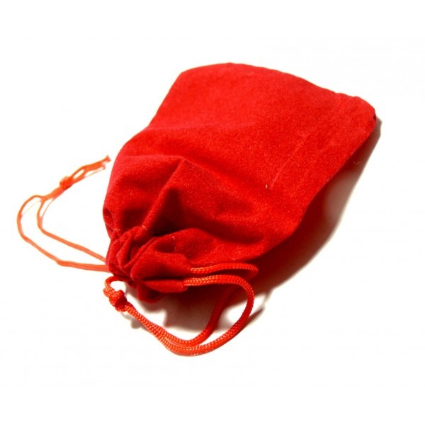 Apprêt bijoux 10 pochettes cadeaux velours rouge ( 90 par 70cm - Photo n°1